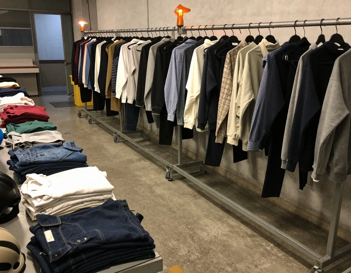Escritorio de turno noche con lámpara encendida y campera sobre la silla